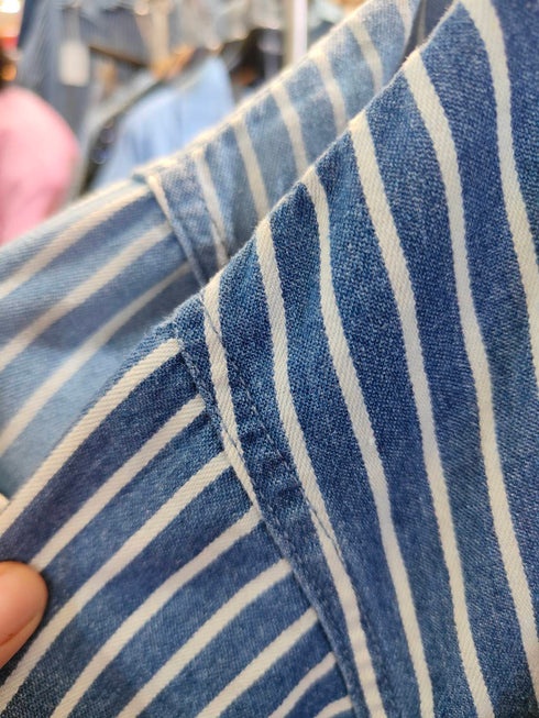 Denim Stripes Short Co-Ord Sets